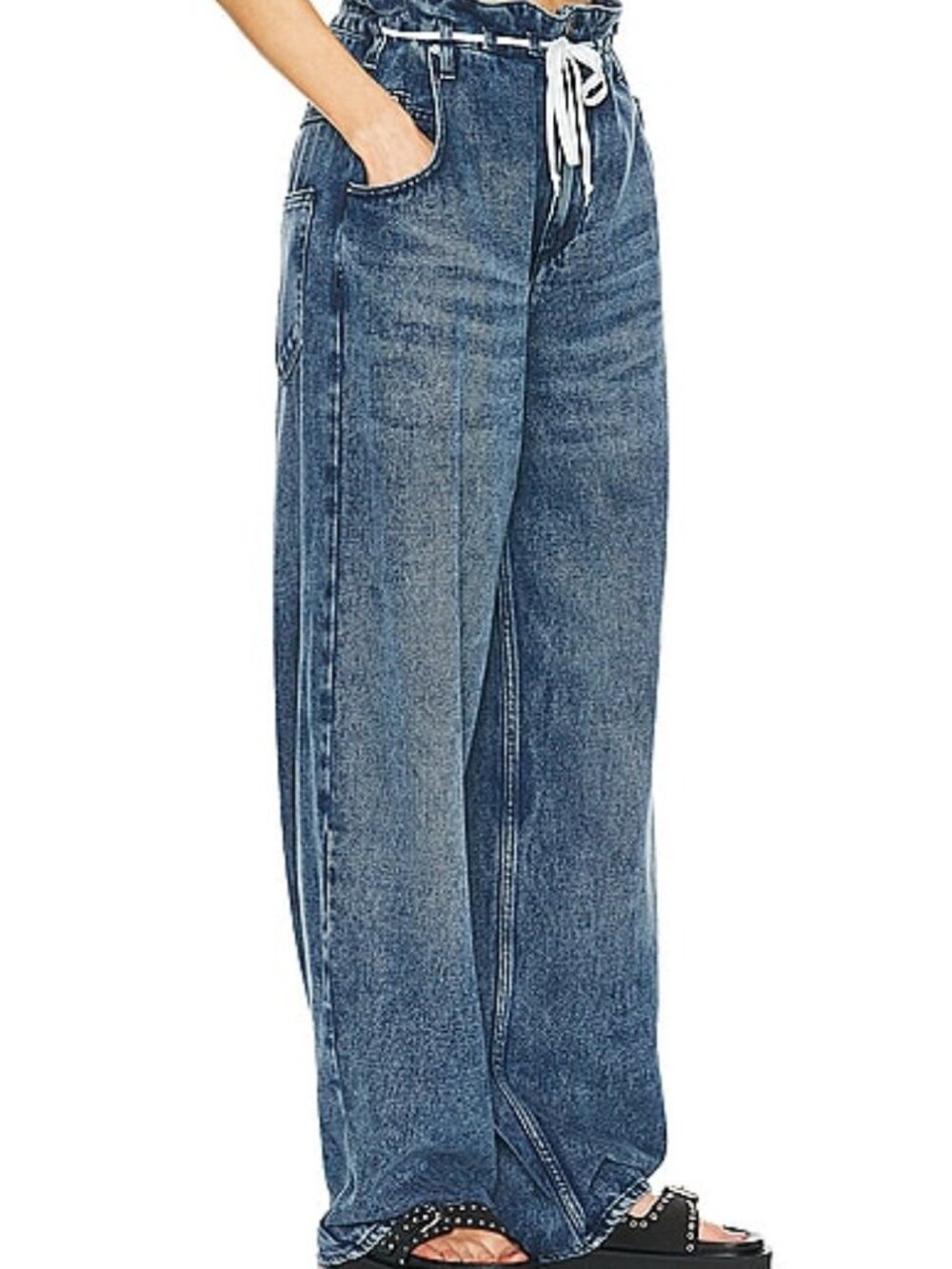 NWT Isabel Marant Women's Jordy Jeans, Light Blue Women's Size 40 - Picture 5 of 7